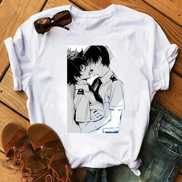 2026 Summer Women T-shirt with My Hero Academy Summer Kawaii Ladies T-shirt Harajuku Round Neck Casual T-shirt Unisex T Shirt... S разноцветный