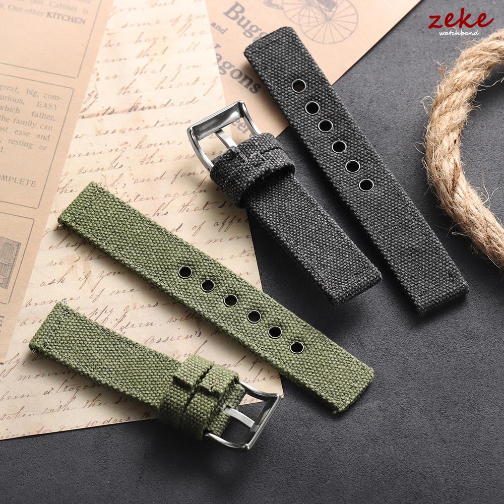 Canvas Nylon Uhrenarmband für Seiko Armbänder für Omega Militär Sport Armband Atmungsaktiv Wasserdicht 20mm 22mm 24mm Uhrenarmband