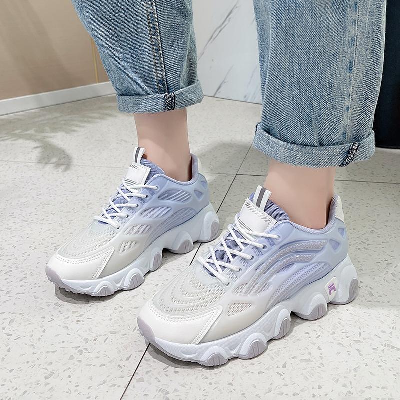 

Мода 2025 Новая женская обувь На шнуровке Женские вулканизированные туфли Модная цветовая гамма Уличные Нескользящие Повседневные Дышащие Кроссовки 40 фиолетовый