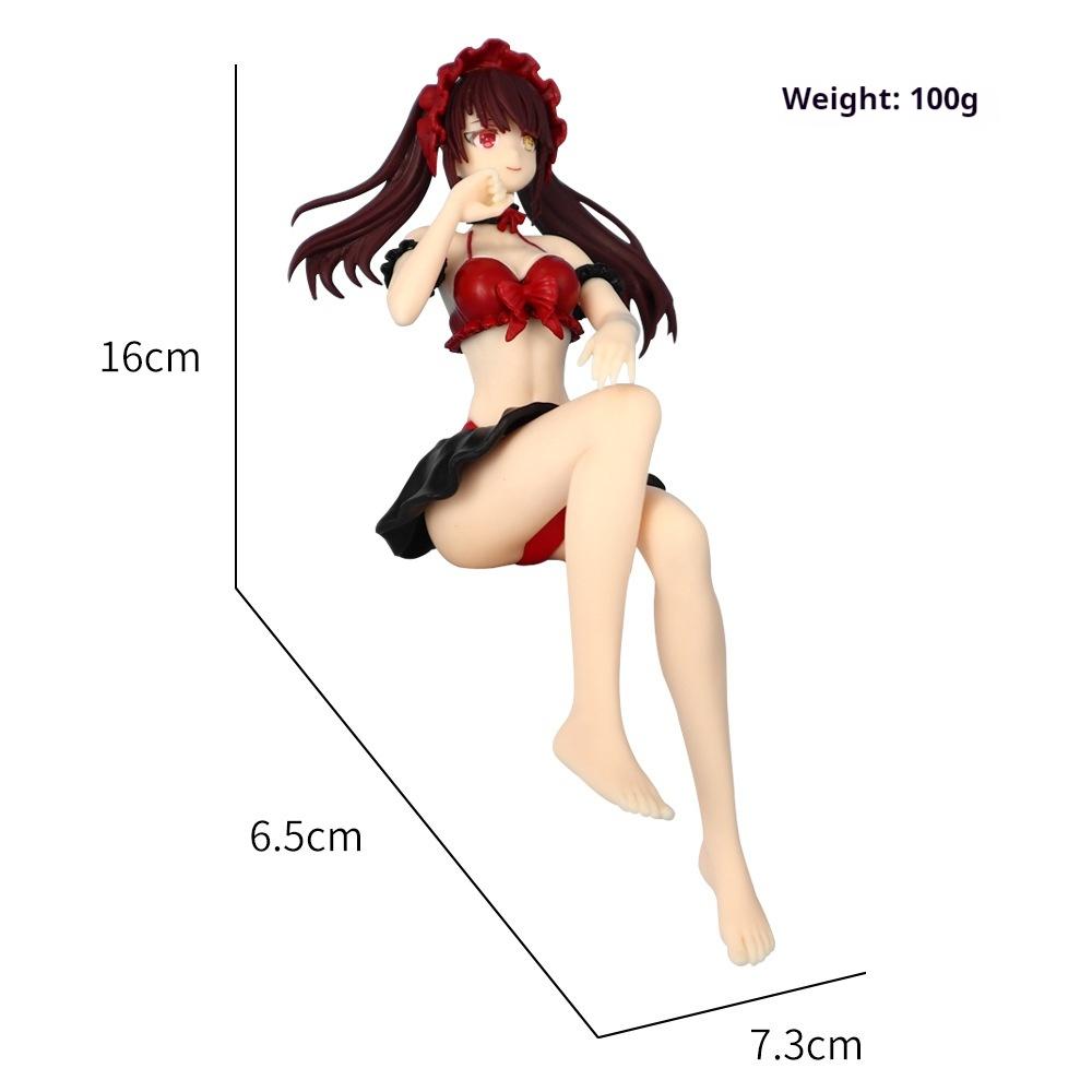 

16 см Дата в прямом эфире Токисаки Куруми сидячая позиция аниме девушка фигурка модель статуэтка игрушка мальчик коллекция настольное украшение орнамент игрушки