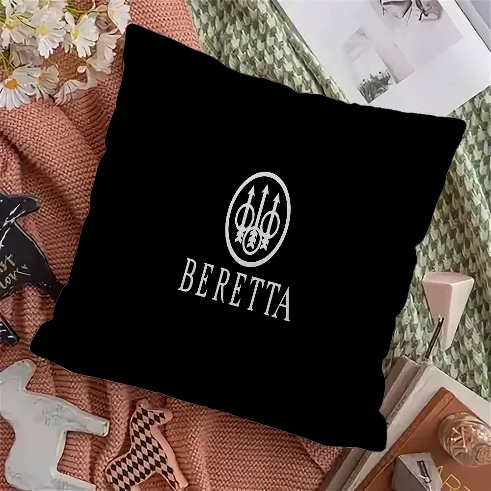 Gun B-Beretta logo Personalized Pillow Dust Cover Bedroom Kids Party Decoration Pillowcase Birthday Children Gift