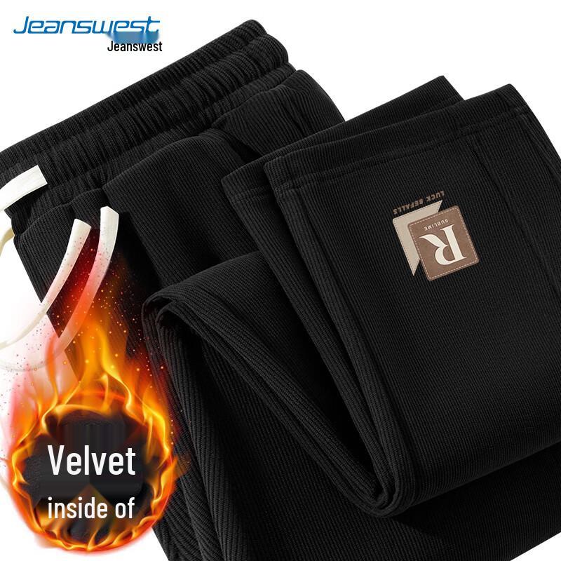 

JEANSWEST Мужские вельветовые брюки прямого кроя в стиле кэжуал 3XL