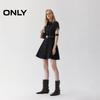 ONLY Women's A-Line Lapel Denim Mini Shirt Dress