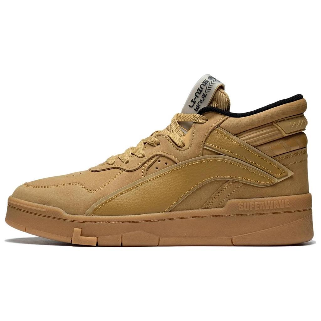 Li Ning Mittelhoch Leder Synthetikleder Rutschfest Abriebfest Rutschfest Abriebfest Mittelhoch AGCS349-1