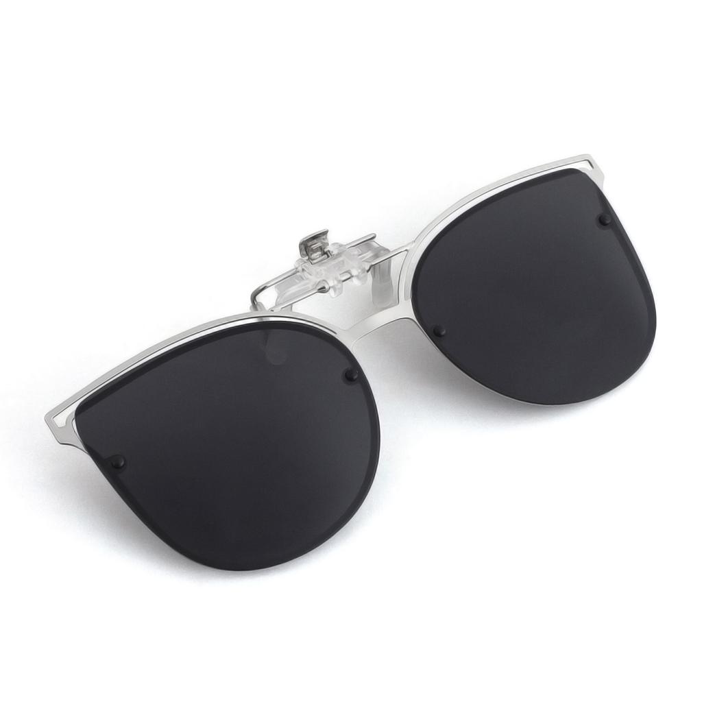 MAXJULl Clip On Sunglasses For Myopia UV400 Protection Flip Up Lens Fishing Driving Traveling 8505