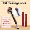 1PC 3 In 1 Relief Stress Massager Massage Hammer Stick Knock Scratcher Body Massage Relaxation Tool 37 Beads Point Gua Sha Stick