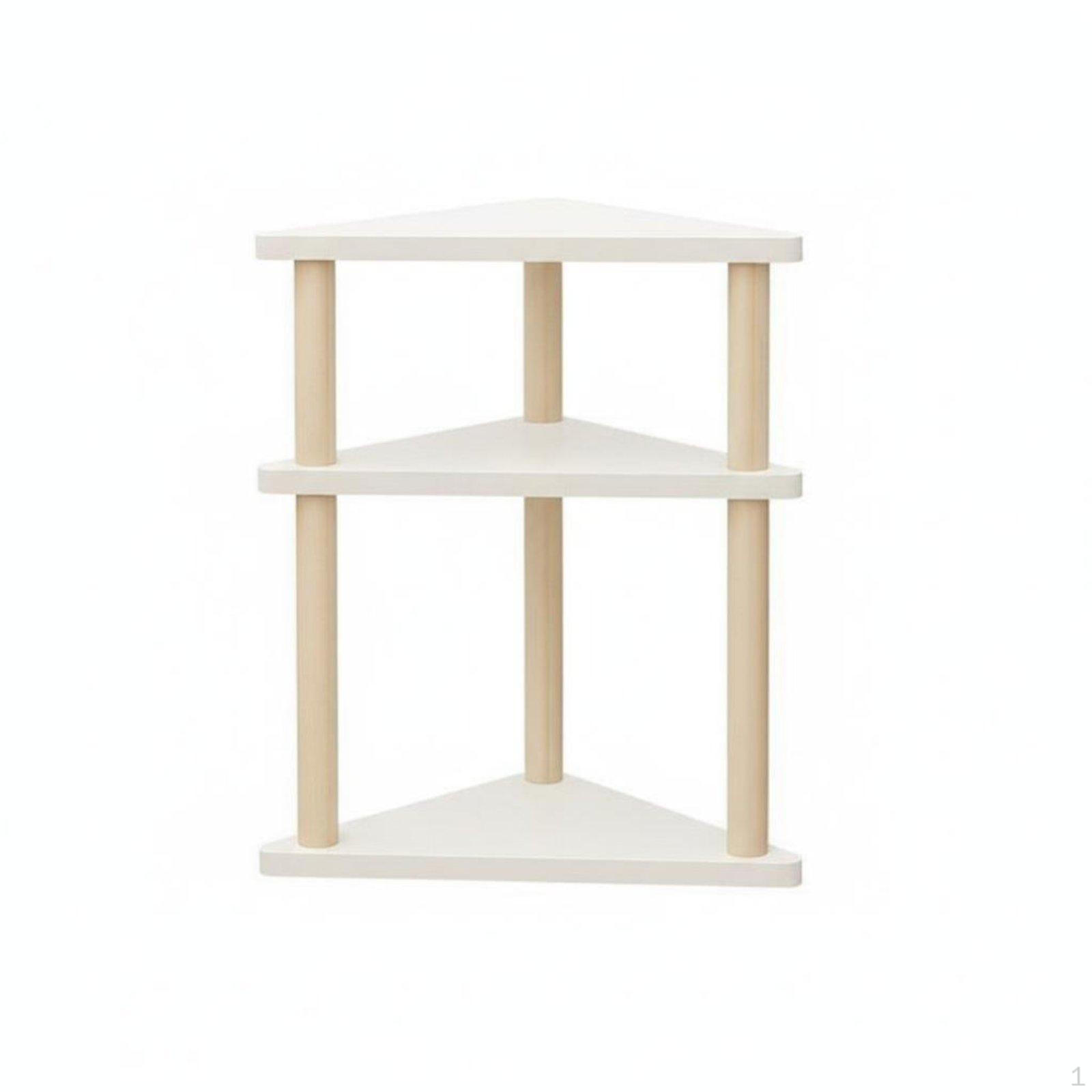 Corner Desk Shelf Space Saving Triangular