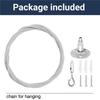 A84X-8 Pack 6Ft Ceiling Sign Hanger Wire Kit, 2M Adjustable Suspension Hanging Cable Wire With Hook Wall Mount Cable