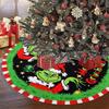 48" Weihnachtsbaumdecke Basis Bodenmatte Abdeckung Cartoon GRINCH Weihnachtsfeier Ornament
