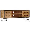 Day and Night - Day and Night TV Cabinet with Drawers Solid Mango Wood 120x30x40 Cm