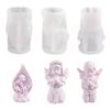 Plaster Aromatherapy Candle Molds 3D Candle Making Mold 3D Angel Silicone Mold for Home Decoration,Art Crafts Ornaments