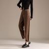 RAIN.CUN Women's 2024 Loose Brown High-Waist Harem Dad Jeans