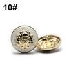6Pcs 10-28 Mm Golden Gold Metal Buttons Garment Coat Sewing Accessories Buttons For Clothing Crafts Black Point Oil Button