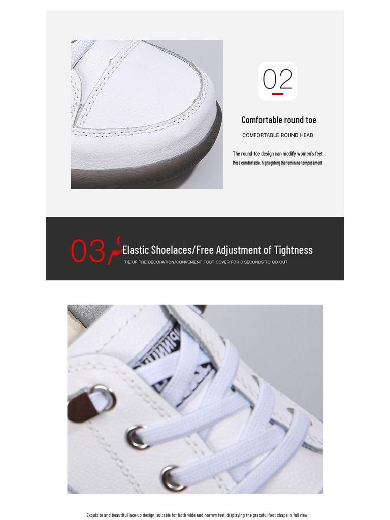 2022 White Soft Sole Low-Cut Casual Leather Sneakers - Trendy Korean Style for Spring and Autumn