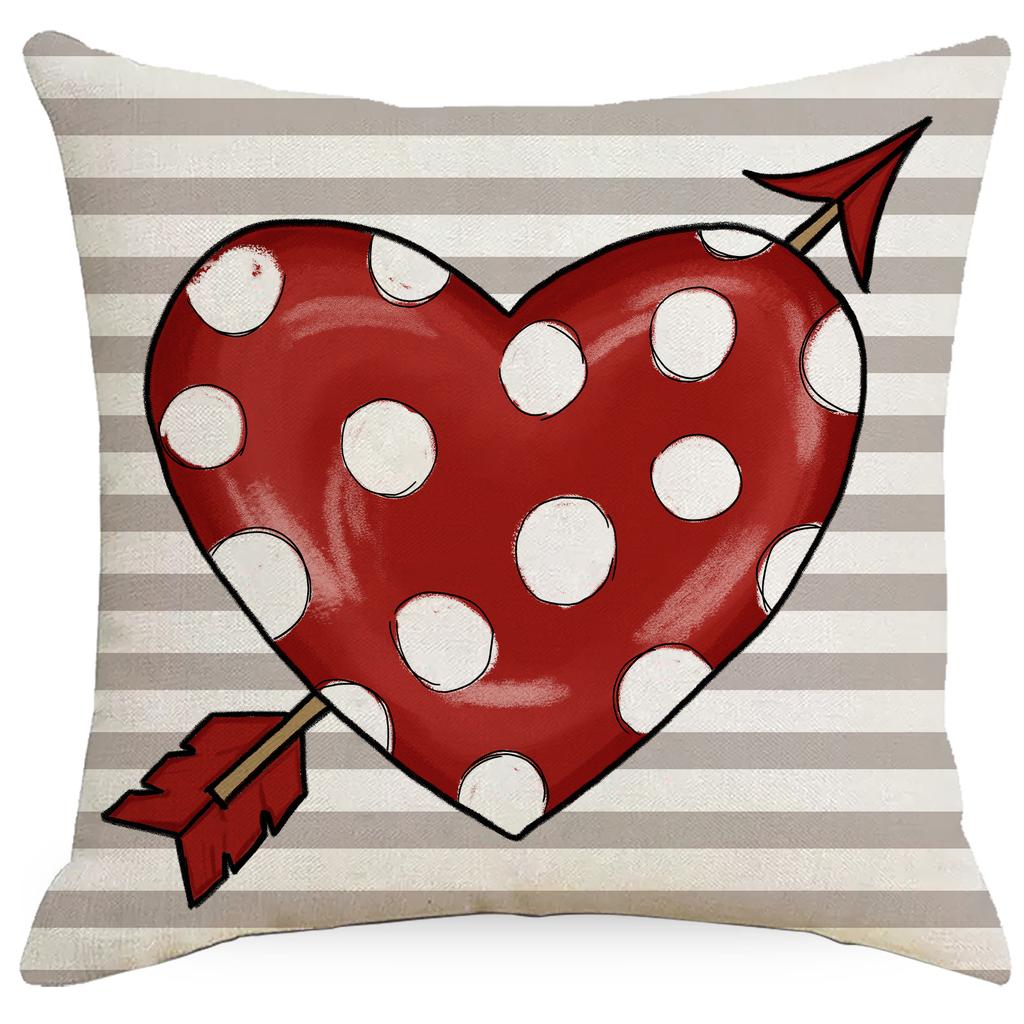 Valentinstag Kissenbezug Auto Sofa Wohnzimmer Schlafzimmer Kissen Festliche Dekoration Stoff Kissenbezug