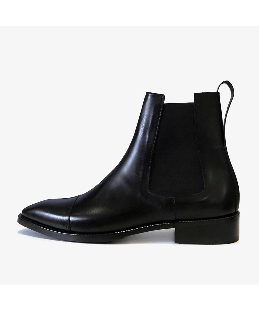 Joenshoe Thom Bra Straight-Tip Chelsea Boots Black
