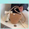 Toddler Girl Summer Woven Handbag With Breathable Cotton Linen For Casual And Vacation Wear