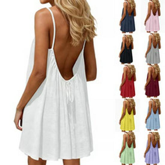 2026 Summer V-neck Drawstring Tie Short-sleeve Solid Color Women's T-shirt
