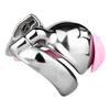 Men Short CB Lock Penis Cage Cock Lock with Belt Stainless Steel Chastity Lock Sex Toy Femdom BDSM