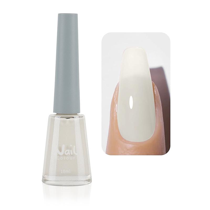Oil-based Nail Polish Non-peeling Non-bake Fast-drying Lasting Nude Color Transparent Nail Salon Full Set of Nail Polish