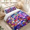 Roblox Bedding Set, 1 Duvet Cover & 2 Pillowcases Soft Comfortable Bedroom Home Textile Decor
