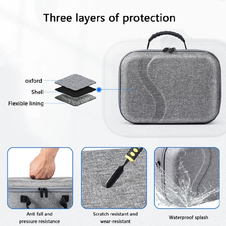 Hard Carrying Case for Quest3 VR Accessories Large Case for VR Headsets and Controllers, Handheld Travel Case