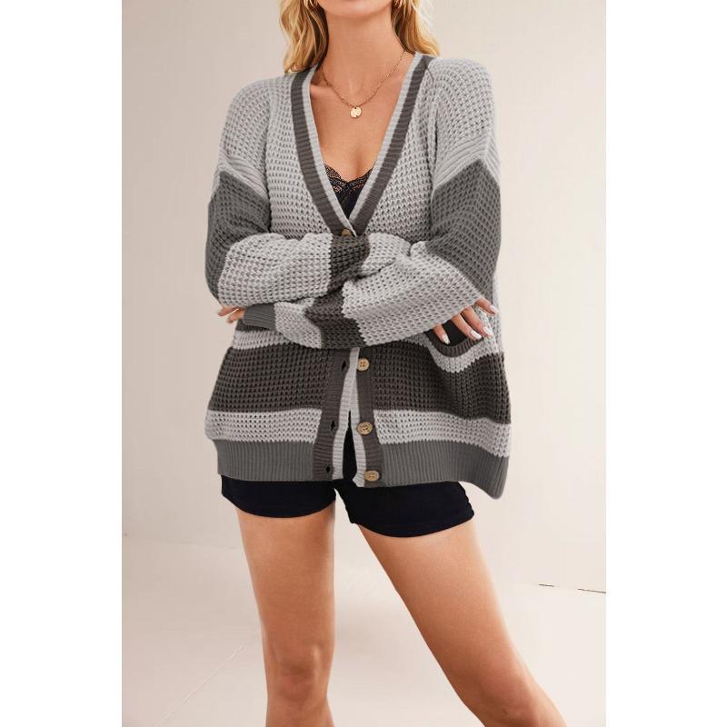 DICFY Women's Vintage Casual Solid Color Print Autumn Winter Long Sleeve Jackets & Coats