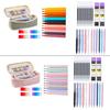 School Set Pencil Case Highlighter Pen Eraser Gel Pen School Accessories Set for Classroom and Office Use