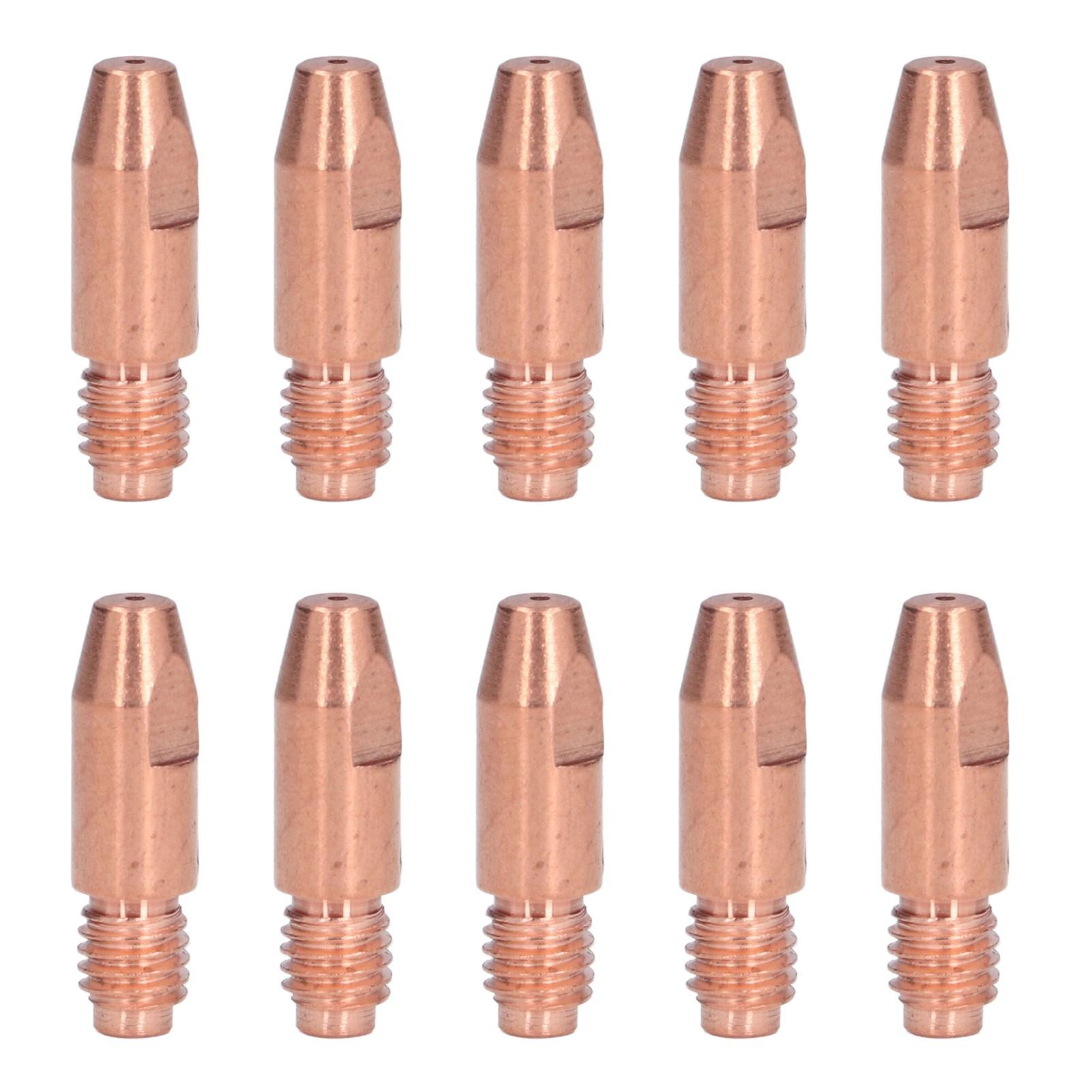 

10 шт. Контактные наконечники для MIG-сварки для сварочного аппарата, горелка, медное газовое сопло 36KDx1.2