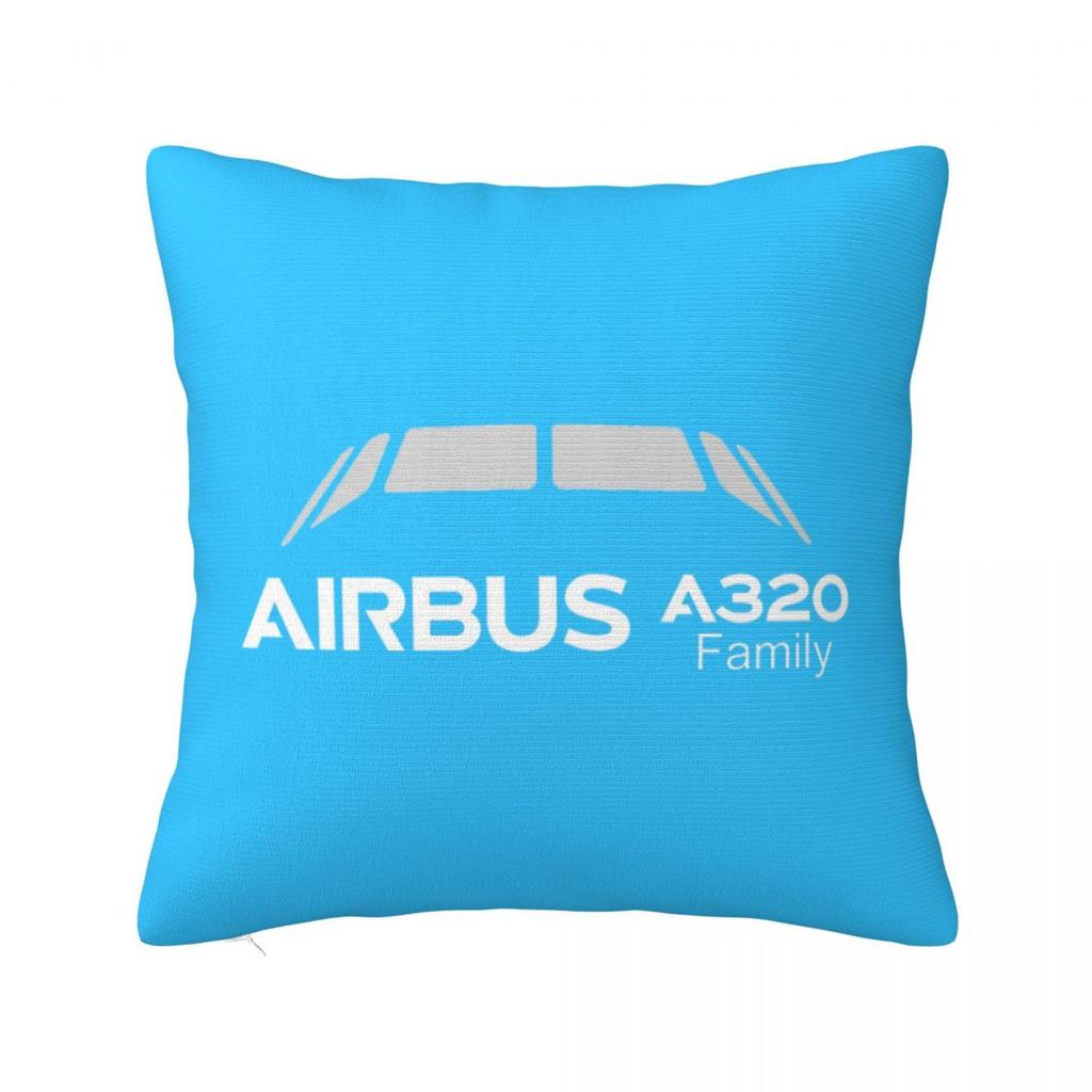 A320 Family Square Pillowcase Cushion Cover Pillow Case Throw Pillow Cover for Home Sofa Living Room