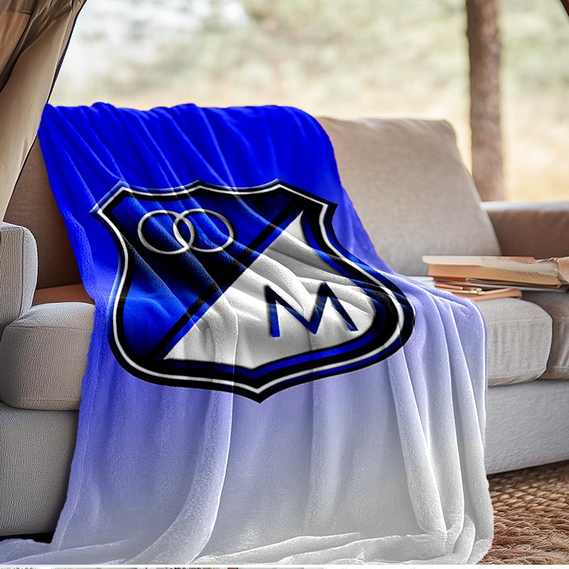 Blue Shield Emblem Millo-narios Blanket Lightweight Ideal Bedding Blanket Perfect for Travel, Living Rooms, Offices, Sofas, Fan Christmas gift