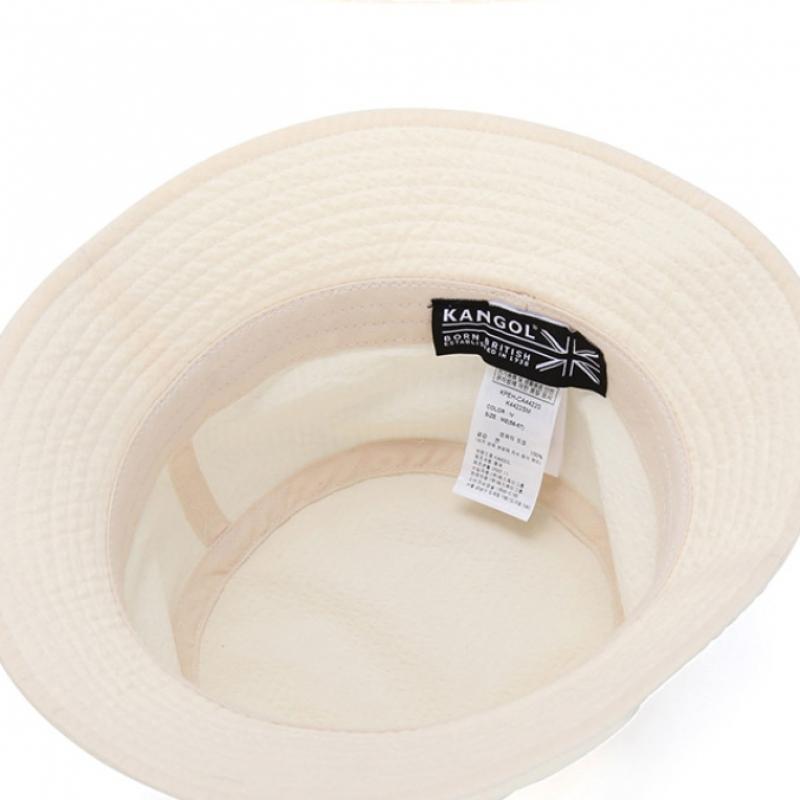 Kangol Seersucker Bucket Ivory 4422