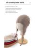 Women's Knitted Cashmere Hat with Ear Protection - Cute, Warm, Thick Winter Head Wrap