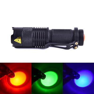 Fluoreszierende UV-Lila-Lichterkennung, LED-Fokussierung, Blendung, Mini-Taschenlampe