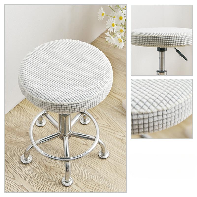 Round Stool Chair Cover Household 360° Protection Dust Cover Swivel Chair Stool Seat Cover Protective Cover