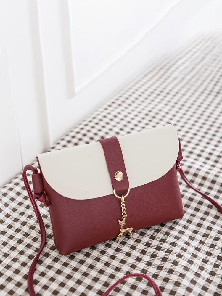 Mini Shoulder Crossbody Bag PU Leather Animal Hanger Adjustable Shoulder Strap Cell Phone Bag
