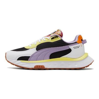 Romero Britto x Wild Rider Weiße Limelight Gum Unisex-Sneaker 381097-01