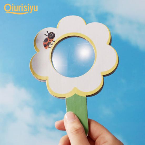 1 Set Practical Easy to Install Cooperation Lightweight Frog Shape Magnifier Educational Toy Kid Supply Kids Magnifier