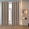 Solid Waterproof Color Sun Blocking Curtain With Nordic Style For Balcony Areas