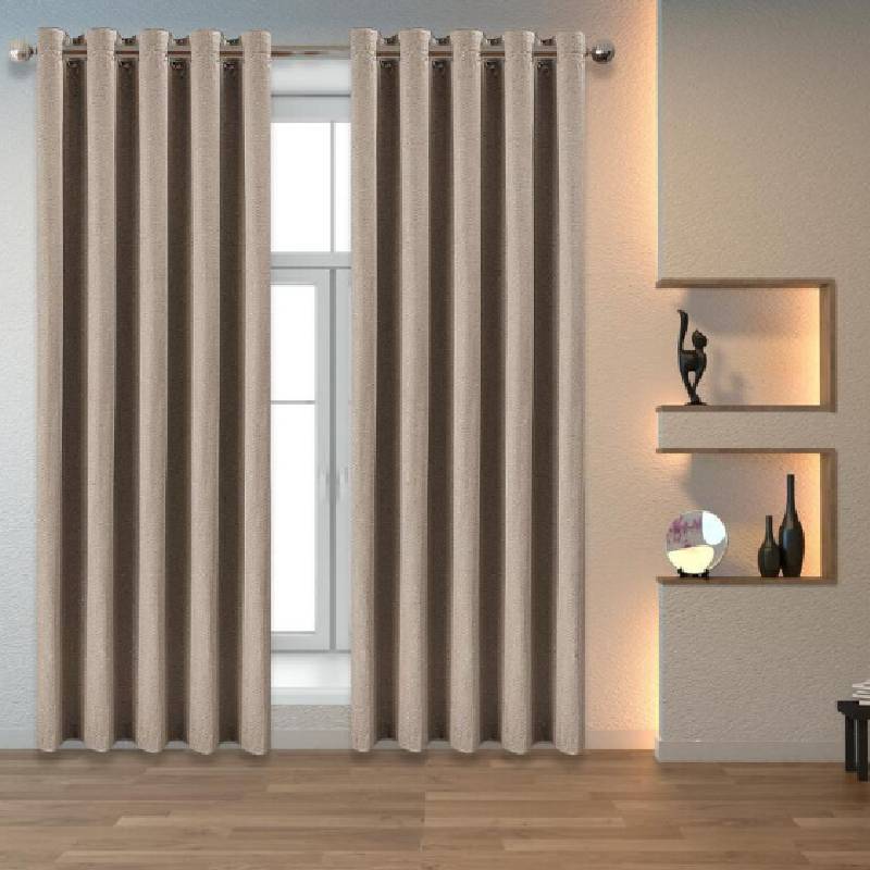 Solid Waterproof Color Sun Blocking Curtain With Nordic Style For Balcony Areas