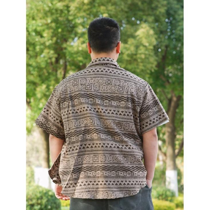 

Ретро рубашка мужская летняя одежда в стиле Гонконга, студенческий свободный и нишевый дизайн, забавный новый мужской топ для верхней одежды 2024 2XL