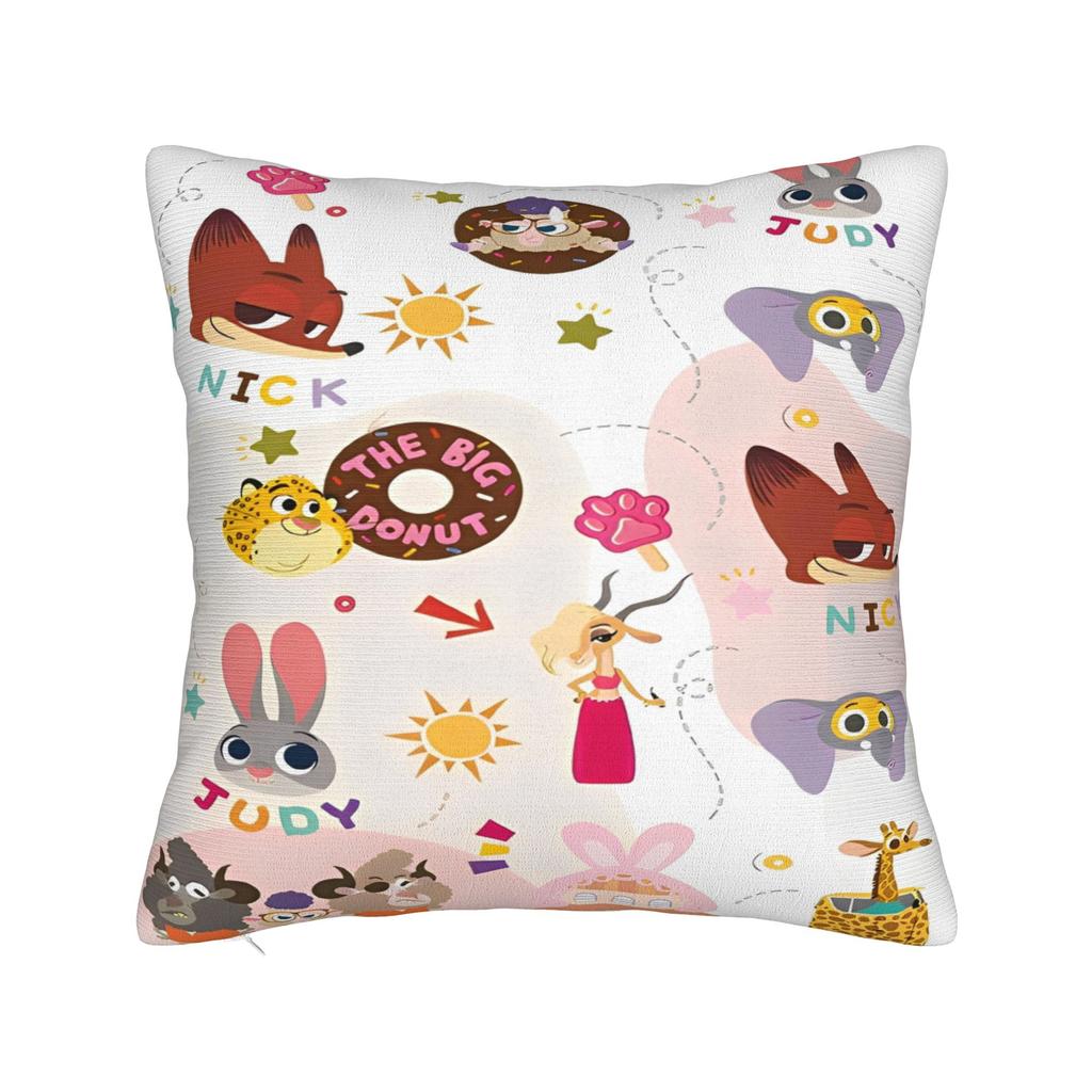 Zootopia Pillowcases Fashion Pillow Case For Sofa Bedroom Home Decor Comfy Pillow Cover