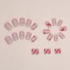 Short Round False Nails Aurora French Nail Tips Fashion Fake Nails  for DIY
