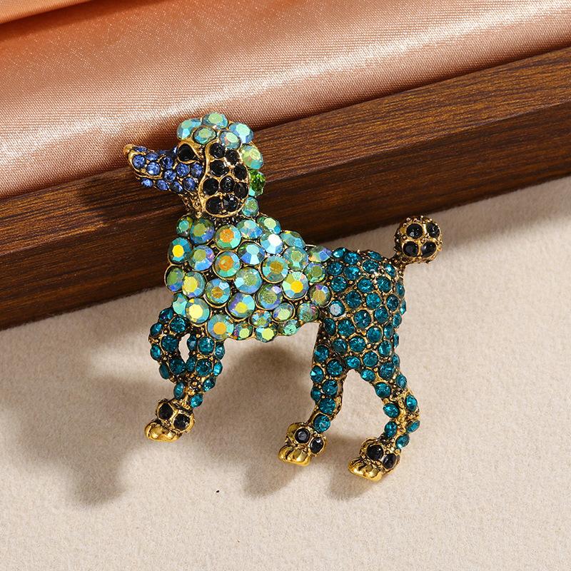 Diamond Flamingo Brooch Bee Giraffe Lobster Small Fish Puppy Spider Deer Head Pendant Corsage