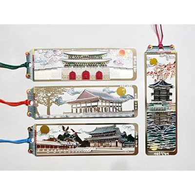 Marque-page Métal Traditionnel Coréen Design Palais Cadeau Souvenir Marque-page