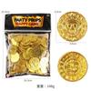 100PCS Retro Pirate Coin Party Supplies Gift Kids Favor Birthday Toys Halloween Decor Fake Treasure Plastic Game Coin