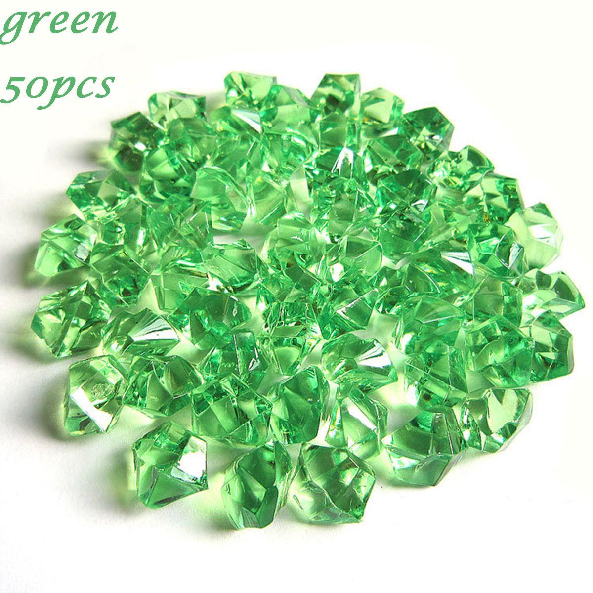 

Украшения Кристаллические кубики льда Аквариумный ландшафт Искусственные камни Наполнитель для ваз Булыжники Галька зелёный