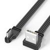 USB2.0 To Type C Data Cable Splitter Up Down Left Right Angle Wire Flat Cord USB C Data Transfer 2A Powe Supply Sync Extend Line