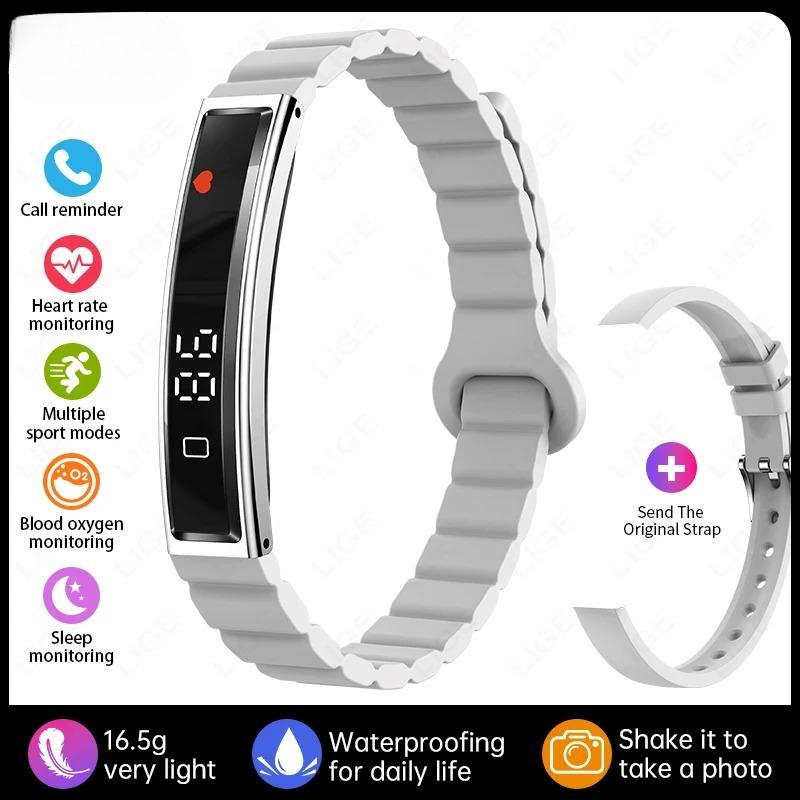 Smart Bracelet Heart Rate Blood Oxygen Health Monitor Pedometer Sports Fitness Tracker For Men Women Electronic Smartwatch