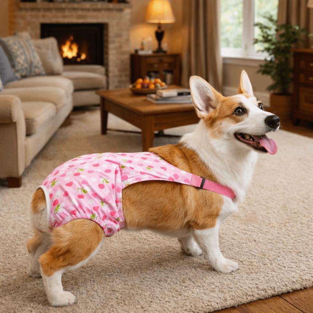 Adjustable Pet Sanitary Pants Breathable Dog Diaper Dog Pajamas Pet Physiological Pants  Large Dogs